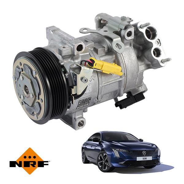 NRF 正規品 プジョー 508 508SW R8型 1.6L エヌアールエフ製 エアコンコンプレッサー ACコンプレッサー 320264 9834779880 9834781380