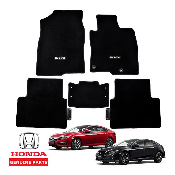 ホンダ 純正 シビック FC系 FK系 DBA-FC1 フロアマット カーペット カーマット フロント リア 1台分 CIVICロゴ入り 08P15-TEA-711