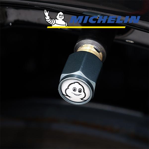 【MICHELIN 正規品】 エアバルブキャップ 4個セット アウディ A1 A3 A5 A7 Q2 Q3 Q5 Q7 RS TT スポーツバック e-tron