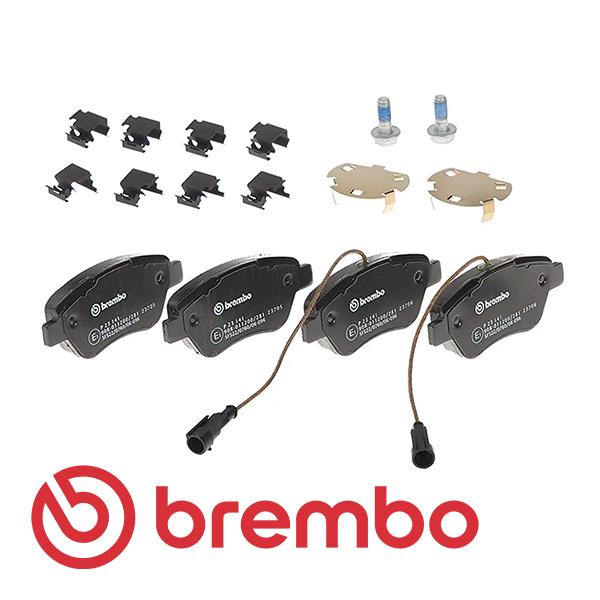 BREMBO 正規品 フィアット 500 チンクエチェント 312型 ポップ ラウンジ フロント FIAT ブレーキパッドセット 左右4枚 ブレンボ P2314