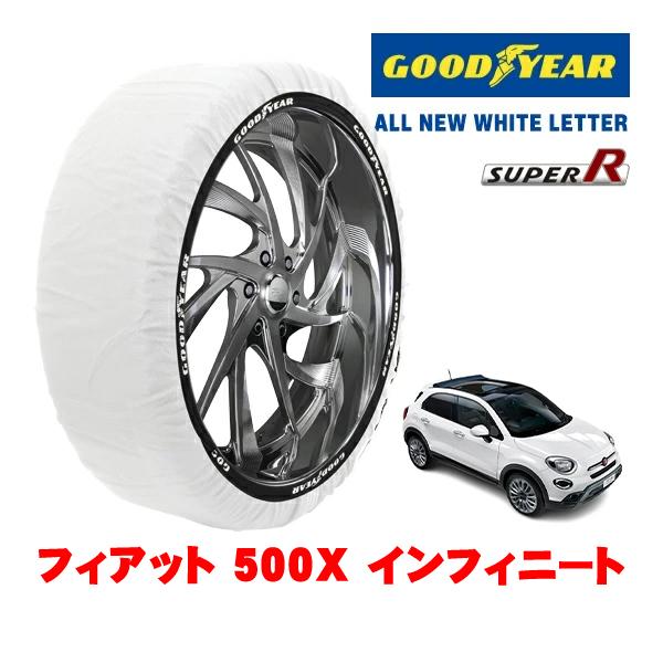 GOODYEAR 正規品 スノーソックス 布製 タイヤチェーン SUPER R / Lサイズ 215/55R17 フィアット 500X チンクエチェントエックス