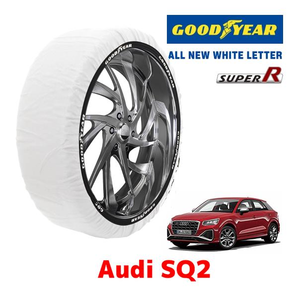 GOODYEAR 正規品 スノーソックス 布製 タイヤチェーン SUPER R / Lサイズ アウディ SQ2 / 3BA-GADNFF 235/45R18 1