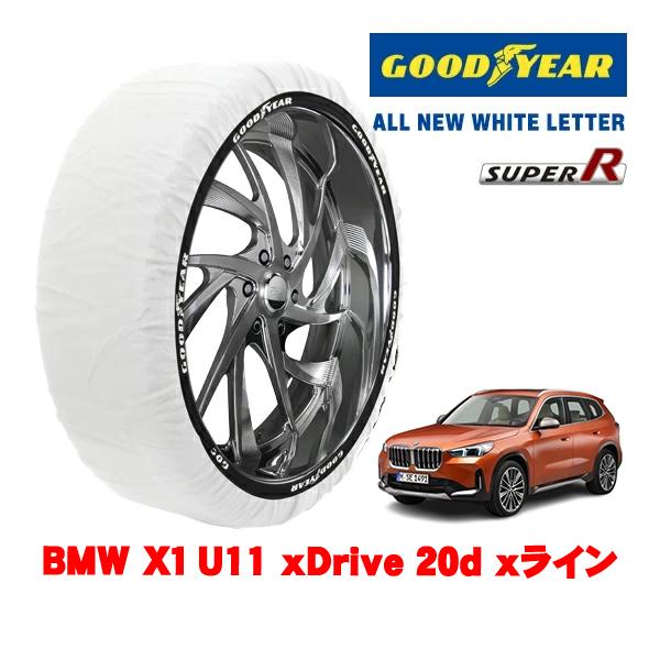 GOODYEAR 正規品 スノーソックス 布製 非金属 タイヤチェーン SUPER R / XLサイズ 225/55R18 BMW X1 U11 xDrive 