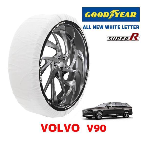 GOODYEAR 正規品 スノーソックス 布製 タイヤチェーン SUPER R / XLサイズ ボルボ V90 / 5AA-PB420TMA タイヤ： 255/