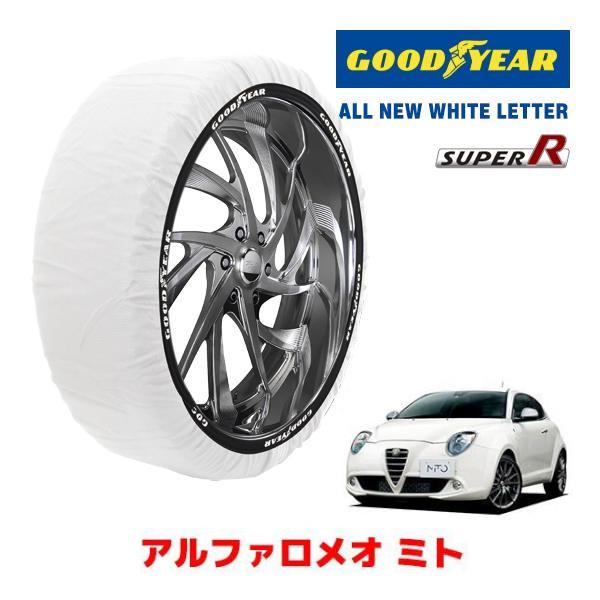 GOODYEAR 正規品 スノーソックス タイヤチェーン 布製 SUPER R / Mサイズ アルファロメオ ミト/クアドリフォリオ ヴォルテ 215/40R1