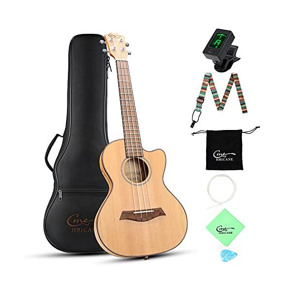 Hricane ウクレレ 初心者セット 23インチウクレレ ソプラノ マホガニ