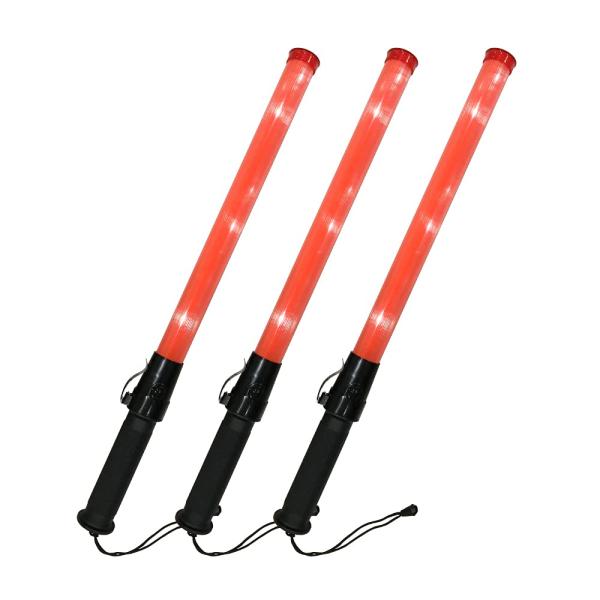 安住商事 LED誘導灯 54cm 3本セット スリムロングタイプ 直径35ｍｍ 誘導棒 誘導灯 警備 交通整理 夜間 工事