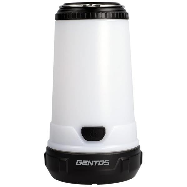 GENTOS(ジェントス) LED ランタン USB充電式【明るさ500ルーメン/実用点灯10時間/耐塵/耐水】 専用充電池または単3形電池3本(別売り)使用 EX-180H