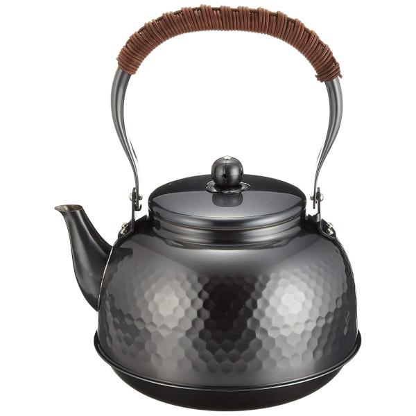 新光堂 真心 純銅黒銅仕上げ鎚目湯沸し2.3L BC-7 1896g ブラック