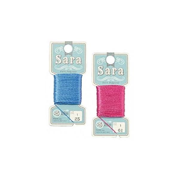 フジックスFUJIX】手縫いステッチ糸 saraサラ ＃5 20m【C1-2】U-OK M