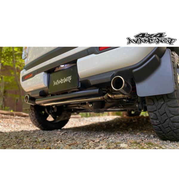 MR52/92Sハスラー リアセンターガードバー ブラックチッピング塗装