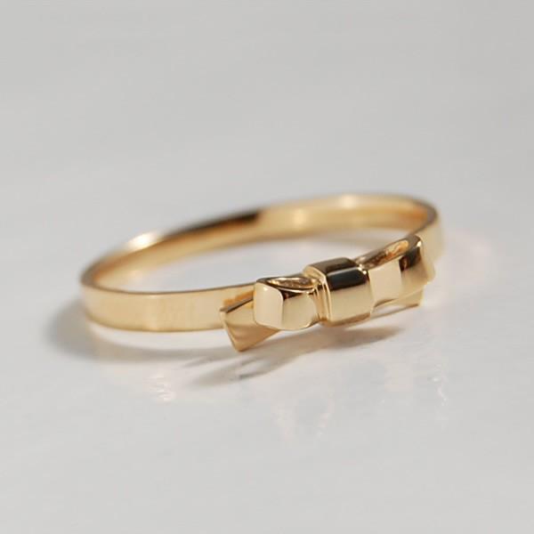 リング 指輪 リボン レディース 18金 K18 18k 10金 K10 10k ゴールド サイズ 細身 華奢 かわいい Natural Ribbon Types Bnr 1s Avaron Standard Jewelry 通販 Yahoo ショッピング