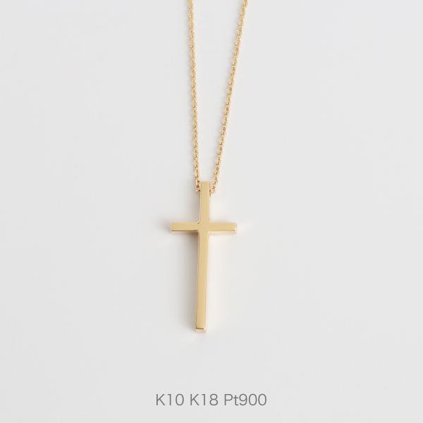 Avaron（アヴァロン） ゴールド クロス ネックレス K10 K18 Pt900