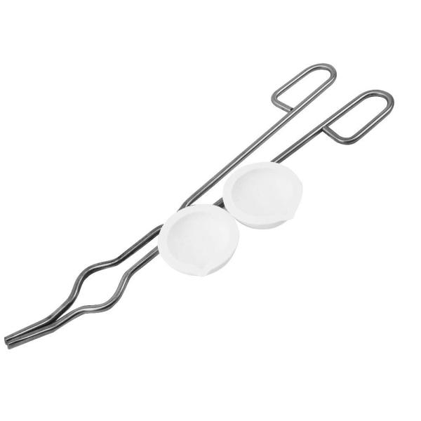 ステンレス製「るつぼはさみ」とセラミック製「るつぼ」のセット！【るつぼ】・材質：セラミック製・耐熱音頭：約2800度・サイズ 外径：約6cm、内径：約4.5cm、高さ：約2.5cm・注ぎ口：一か所【るつぼはさみ】・材質：ステンレス製・サイズ...