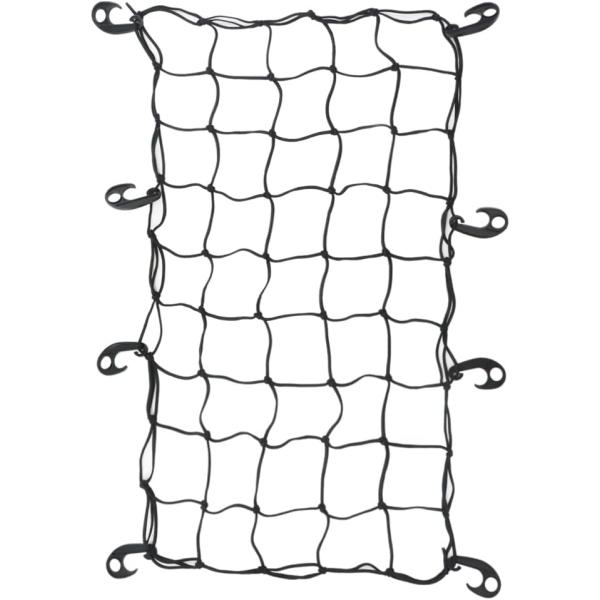 キャリーワゴン用ネット カーゴネット フック8個付き 汎用 伸縮タイプ 90×50cm (最大180×100cm) 荷物固定 荷崩れ防止