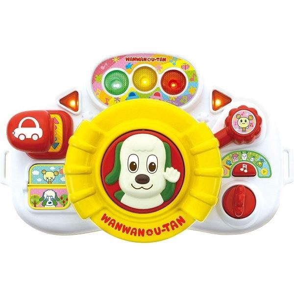 ●ワンワンとうーたんのおでかけハンドル！●おしゃべり、音、メロディの15種類の音声が内蔵しており、9種類のしかけで遊べます。●おでかけ先で赤ちゃんのおでかけを楽しくサポートします。●おうちでベルトをとり外しておうちでもドライブ遊びが楽しめま...