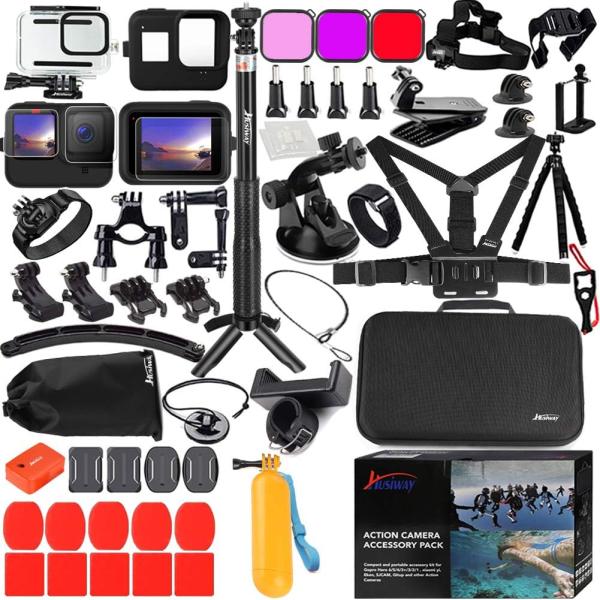 Gopro Hero 12 11 10 9 用 アクセサリーキット 付属品 黒 防水