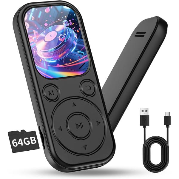 MP3プレーヤー Bluetooth5.4 64GB 最大128GB拡張可能 HIFI音質