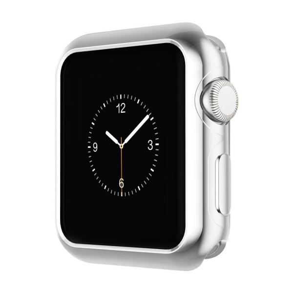 アップルウォッチ 2 保護カバー 38mm 42mm Silver Apple Watch Series 2専用ケース メッキ加工 弧状設計 脱着簡単耐衝撃 SAC-030c 爆買
