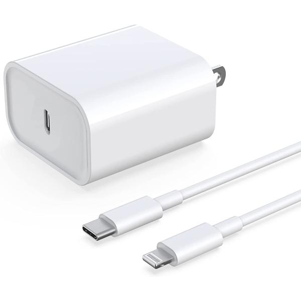 iPhone 急速充電器 PD20W USB-C 2M Lightning USB C ケーブル付き 急速充電 高耐久 断線防止 USB-C AC式 充電器 送料無料 SAC-107 爆買