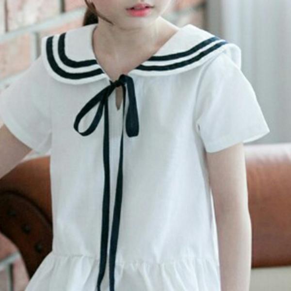 送料無料 子供ワンピース セーラーカラー キッズ ワンピース セーラー服 半袖ワンピ 女の子ワンピ フォーマルワンピース 夏ワンピ 子供服 ジュニア Buyee Servis Zakupok Tretim Licom Buyee Pokupajte Iz Yaponii