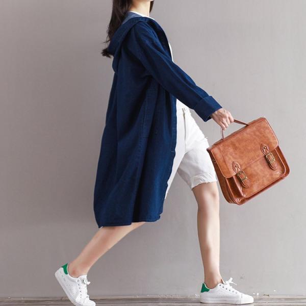 ロング丈 デニムコート レディース デニムジャケット デニム ロングコート チェスターコート パーカー フード付き デニムコート スプリングコート G Buyee Buyee Japanese Proxy Service Buy From Japan Bot Online