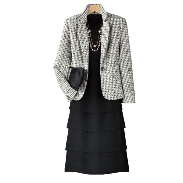 在庫限りセール レディーススーツ ワンピース ジャケット 先染めシルク混 アンサンブル St1938 フォーマル セット ジャケット ワンピース Buyee Buyee 日本の通販商品 オークションの代理入札 代理購入