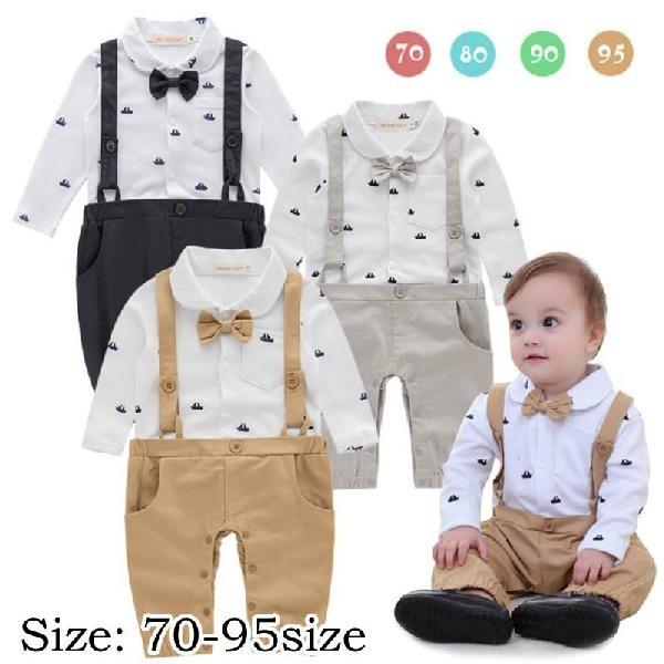 メール便 ベビー キッズ 子供服 フォーマル 男の子 カバーオール ロンパース タキシード風 蝶ネクタイ付 長袖 スーツ 天竺 誕生日 お食い初め Ts レインボーカステル 通販 Yahoo ショッピング