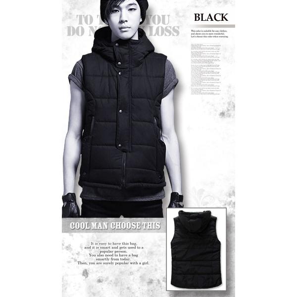 ダウンベスト メンズ ベスト タートルネック 黒 ブラック 白 Buyee Buyee 日本の通販商品 オークションの代理入札 代理購入