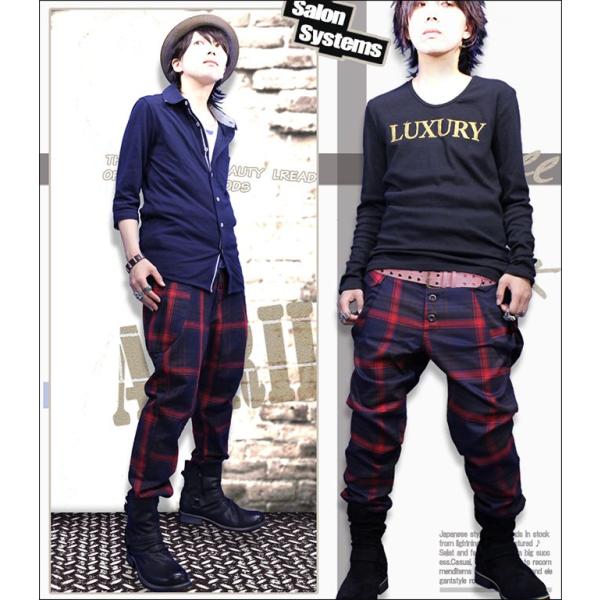 チェックパンツ メンズ チェックパンツ サルエル チェックパンツ メンズ 赤 黒 ボトムス Buyee 日本代购平台 产品购物网站大全 Buyee一站式代购 Bot Online