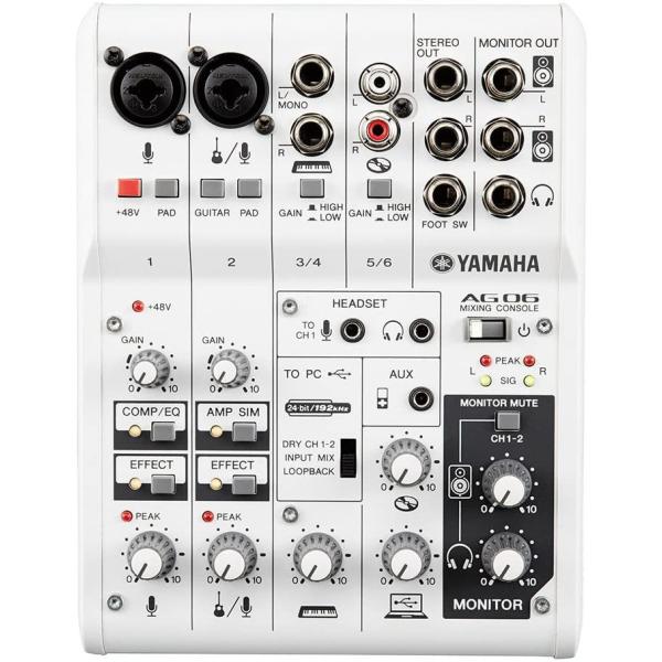 YAMAHA（ヤマハ） YAMAHA AG06 6チャンネル ウェブキャスティング