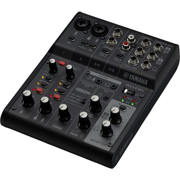 YAMAHA（ヤマハ） YAMAHA AG06MK2 B ブラック 6チャンネル ライブ