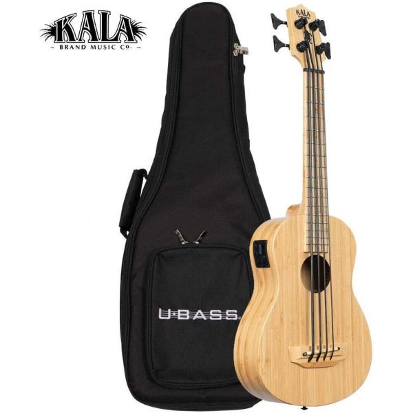 KALA UBASS-BMB-FS u-bass Solid Bamboo カラ オールソリッドバンブーボディ ウクレレベース ケース付属