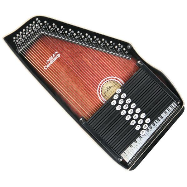 沖縄・離島以外送料無料カラフルなサウンドでアンサンブルに色を添えるコードハープ。21バーを装備し、ブルーグラス音楽だけでなく、あらゆるジャンルで活躍できる楽器です。簡単にコードを押さえることが出来る演奏性と、きらびやかな美しい和音の響きが魅...