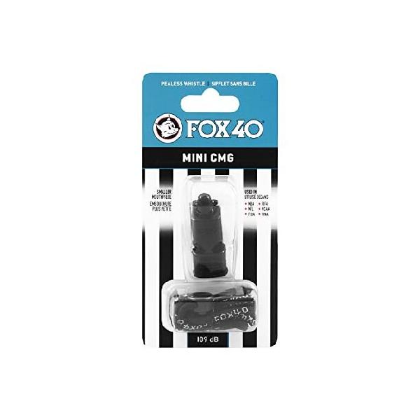 Fox 40 Mini公式CMGクッション口グリップPealessホイッスル＆ Lanyard (2 - Pack)