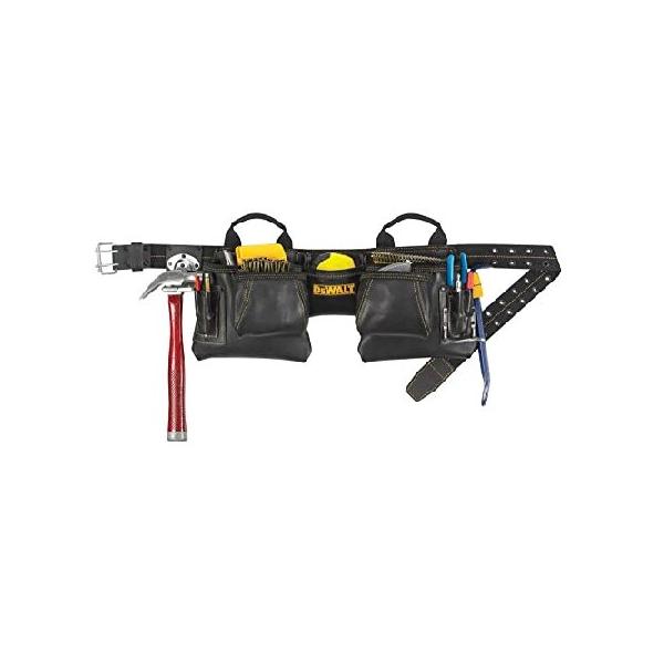 DEWALT DG5472 Carpenter's Top Grain Leather Apron, 12 Pocket