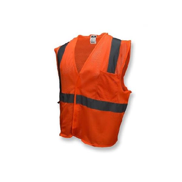 Radians SV2OML Class 2 Mesh Safety Vest, Orange, Large