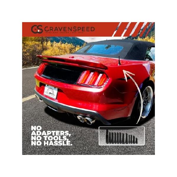 The Stubbyアンテナ交換用|フォード・エスケープ2008 - 2012 | 3.2インチ|アメリカ製|数秒で設置| Break、チップ、耐フェード