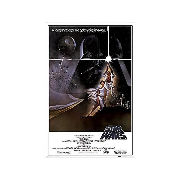 STAR WARS A新しいHope 36 x 24映画アートプリントポスターハリソン・フォードマークハミルキャリー・フィッシャーBilly Dee Williamsジョージ・ルーカス