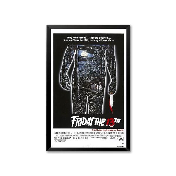 Buyartforless場合PW 51198 36 x 24 1.25ブラックPlexi Framed Friday The 13th 1 Terrorの24時間( 1980 ) 36 x 24クラシックホラー映画アートプリントポスター
