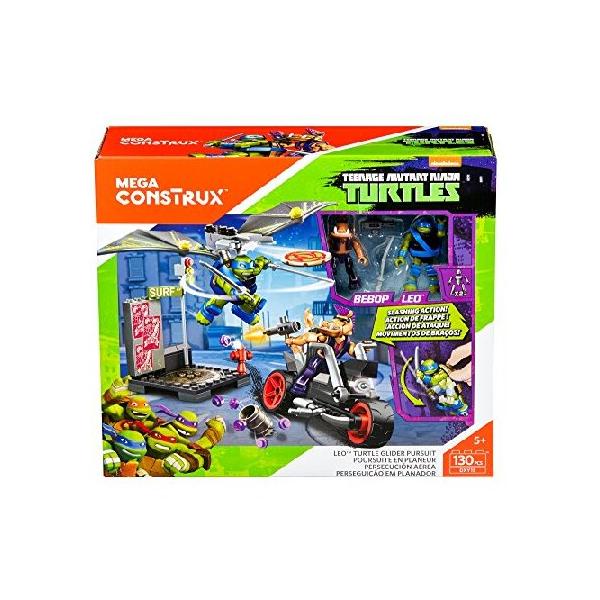 Mega Construx Teenage Mutant Ninja Turtles Leo Turtle Glider Pursuit Building Set