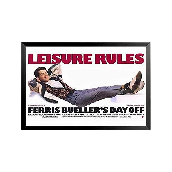 Framed Ferris Bueller 's Day Off - レジャールール(マシュー・ブロデリック) 24 x 36映画アートプリントポスター