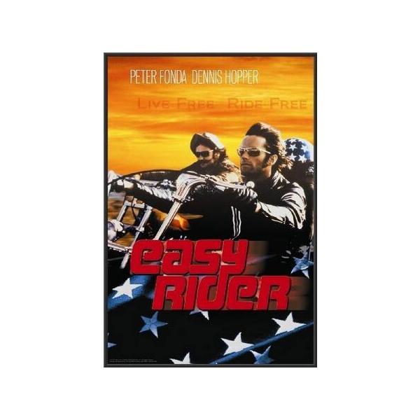 Buyartforless フレーム付きイージーライダー ライブ フリー ライドフリー 36x24 映画アートプリントポスター ピーター・フォンダ・デニス・ホッパー