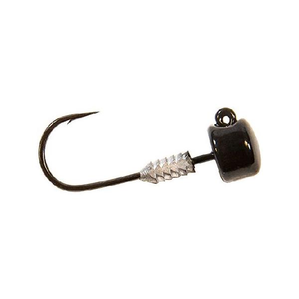 Z-man, Nedlockz Jighead, Freshwater, 1/15 oz, 2 Hook Size, Black, Package of 5