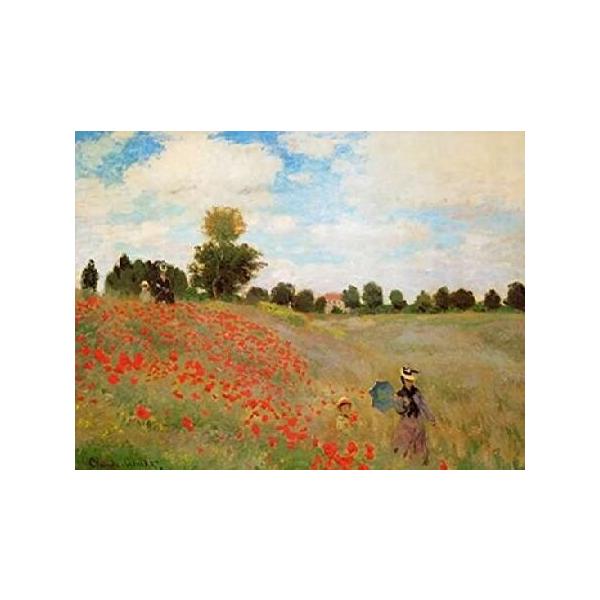 Field Of Poppies - Les Coquelicots 1873 クロード・モネによるポスタープリント (18 x 24)