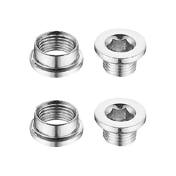 リアディレイラーハンガー M8 チェーンリング取り付けファスナー ドロップアウト - 2個パック (ナット2個/ボルト2個)