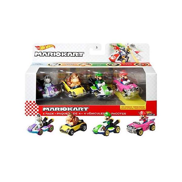 Hot Wheels（ホットウィール） マリオカート 4パックAセット 【限定