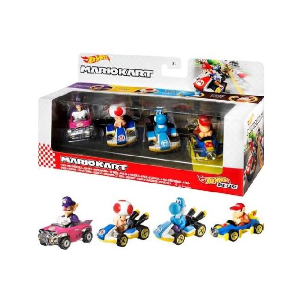 Hot Wheels（ホットウィール） マリオカート 4パック Dセット【限定