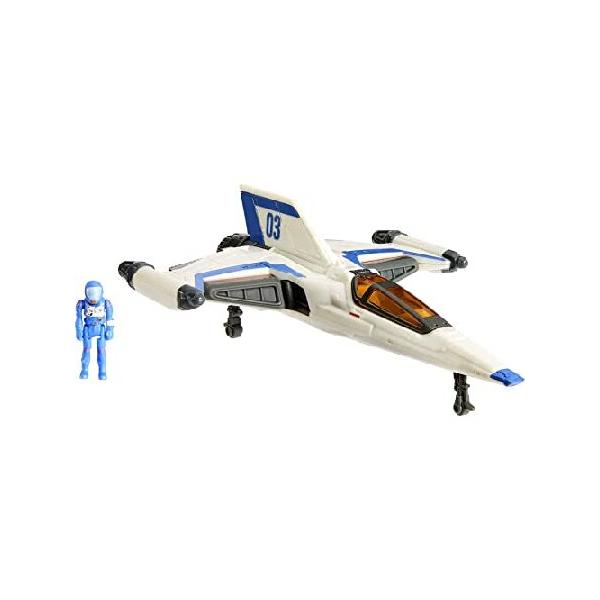Mattel ディズニー ピクサー ライトイヤー ハイパースピードシリーズ ミニアクションフィギュア ＆ おもちゃの乗り物セット バズライトイヤー ＆ XL-03 宇宙船 6