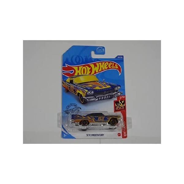 Hot Wheels - '57 Plymouth Fury - HW Flames 2/10 [Blue] - #168/250